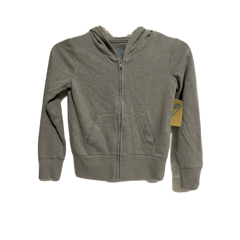 Thereabouts Girls Gray Zip Hoodie XS‎ 6/6X NWT Full Zip Hooded Sweatshirt